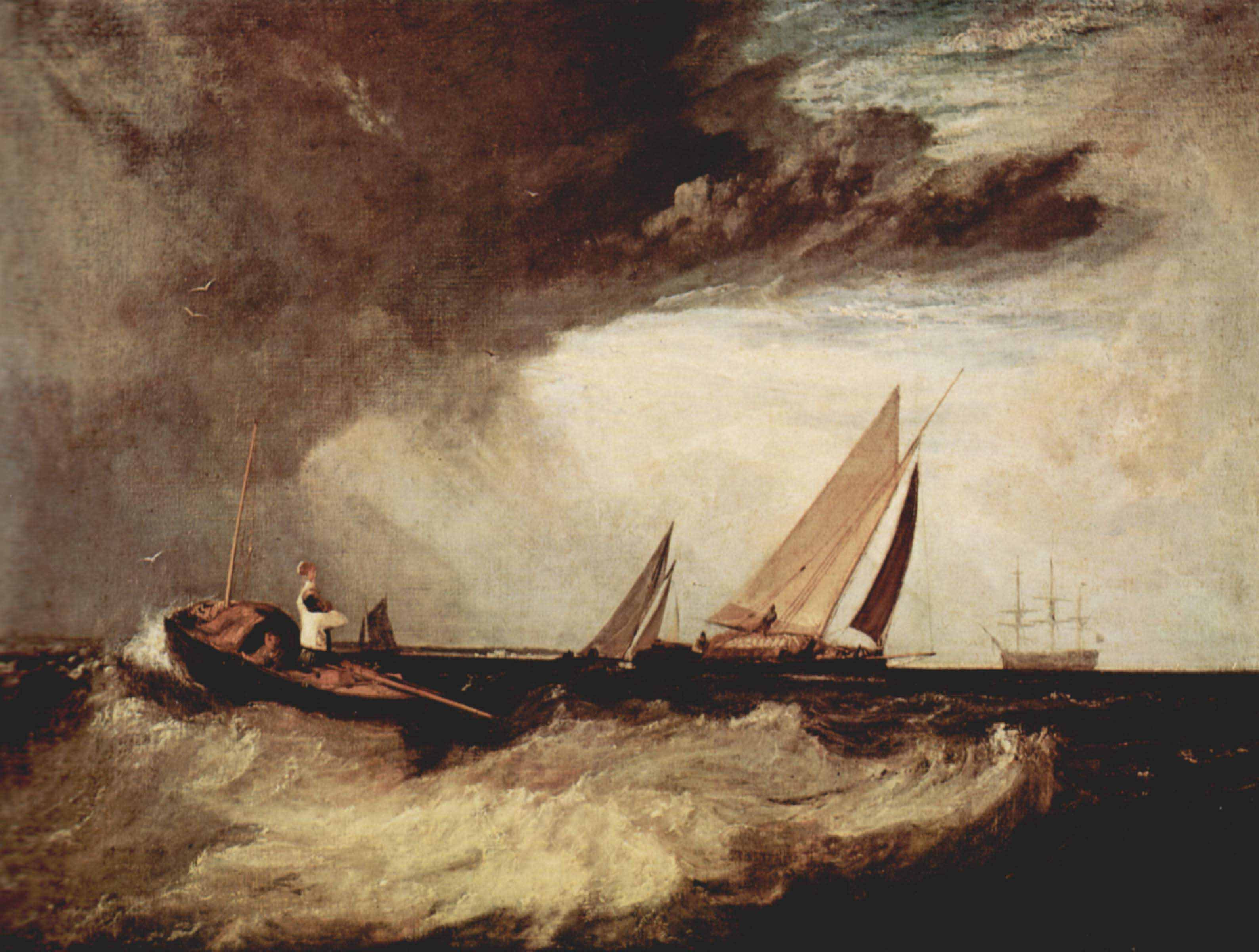 J.M.W. Turner Ein Fischer von Shoeburyness preit einen Prahm von Whitstable